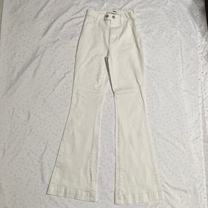Size 5/27 white high waist jeans